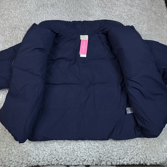 NWT Simply Southern Crop Puffer Jacket Coat. Snow Day Puffer. Navy Blue XS/S - Picture 9 of 10